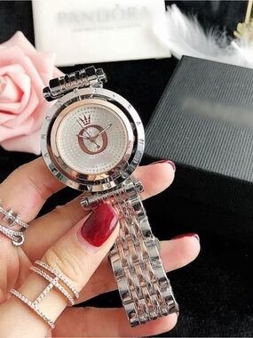 New Pandora Silver-Tone Women's Bracelet Watch - Silver